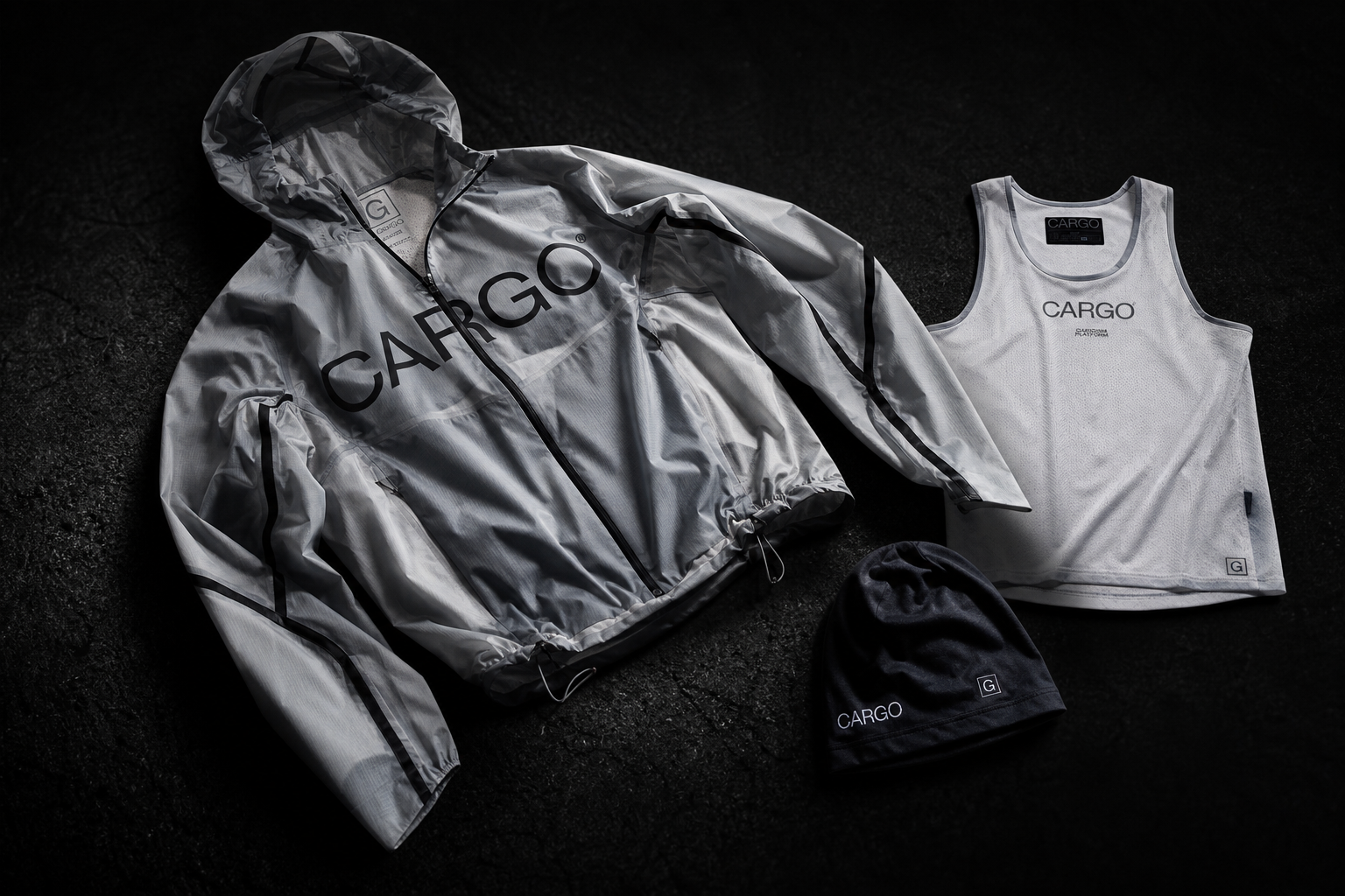CARGO running gear and monogram